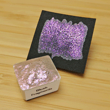 Load image into Gallery viewer, Blush Pink Iridescent Fragments - Glitter Paints - Handmade Watercolor Paints (glittery)