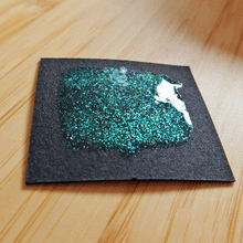 Load image into Gallery viewer, Emerald Iridescent Fragments - Glitter Paints - Handmade Watercolor Paints (glittery)