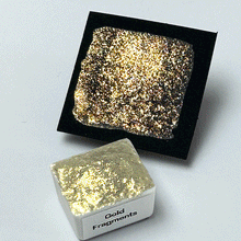 Load image into Gallery viewer, Gold Iridescent Fragments - Glitter Paints - Handmade Watercolor Paints (glittery)