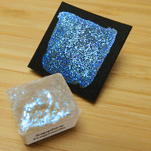 Load image into Gallery viewer, Sapphire Iridescent Fragments - Glitter Paints - Handmade Watercolor Paints (glittery)