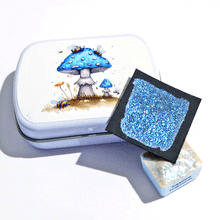 Load image into Gallery viewer, Sapphire Iridescent Fragments - Glitter Paints - Handmade Watercolor Paints (glittery)