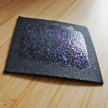 Load image into Gallery viewer, Iridescent Violet Fragments - Glitter Paints - Handmade Watercolor Paints (glittery)