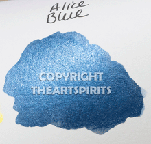 Load image into Gallery viewer, Alice Blue - Handmade Watercolor Paints (sparkly metallic)
