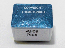 Load image into Gallery viewer, Alice Blue - Handmade Watercolor Paints (sparkly metallic)