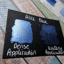 Load image into Gallery viewer, Alice Blue FULL PAN - Handmade Watercolor Paints (sparkly metallic)