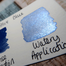 Load image into Gallery viewer, Alice Blue FULL PAN - Handmade Watercolor Paints (sparkly metallic)