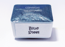 Load image into Gallery viewer, Blue Steel - Metallic Handmade Watercolor Paints