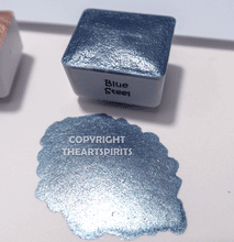 Load image into Gallery viewer, Blue Steel - Metallic Handmade Watercolor Paints