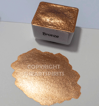 Load image into Gallery viewer, Bronze - Metallic Watercolor Paints Handmade (metallic)