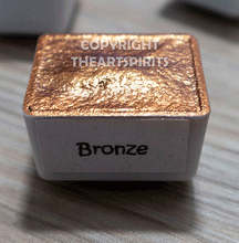 Load image into Gallery viewer, Bronze - Metallic Watercolor Paints Handmade (metallic)