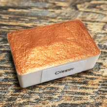 Load image into Gallery viewer, Copper FULL PAN - Handmade Watercolor Paints (metallic)