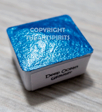 Load image into Gallery viewer, Deep Ocean Glimmer - Handmade Watercolor Paints (metallic)