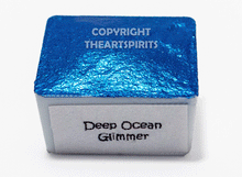 Load image into Gallery viewer, Deep Ocean Glimmer - Handmade Watercolor Paints (metallic)