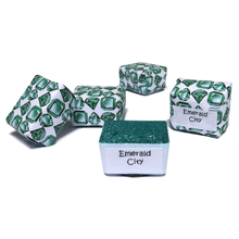 Load image into Gallery viewer, Emerald City - Handmade Watercolor Paints (sparkly metallic)