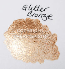 Load image into Gallery viewer, Glitter Bronze FULL PAN - Handmade Watercolor Paints (glitter)