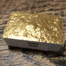 Load image into Gallery viewer, Glitter Gold FULL PAN - Handmade Watercolor Paints (glitter)
