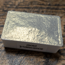 Load image into Gallery viewer, Gold Iridescence FULL PAN - Handmade Watercolor Paints (metallic)