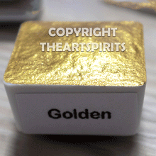 Load image into Gallery viewer, Golden - Handmade Watercolor Paints (metallic)