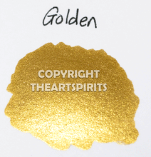 Load image into Gallery viewer, Golden - Handmade Watercolor Paints (metallic)