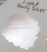 Load image into Gallery viewer, Light Pearly Silver - Handmade Watercolor Paints (metallic)