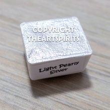 Load image into Gallery viewer, Light Pearly Silver - Handmade Watercolor Paints (metallic)