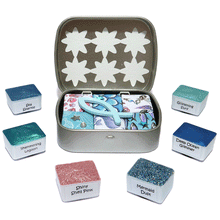 Load image into Gallery viewer, Mermaid Dust - Handmade Watercolor Paints (glitter paint)