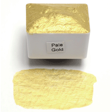 Load image into Gallery viewer, Kremer Pale Gold - Handmade Watercolor Paints (metallic)