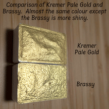 Load image into Gallery viewer, Kremer Pale Gold FULL PAN - Handmade Watercolor Paints (metallic)