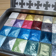 Load image into Gallery viewer, Pick 24 Half Pans Watercolor Set - Handmade Watercolor Paints