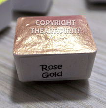 Load image into Gallery viewer, Rose Gold - Handmade Watercolor Paints (metallic)
