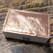 Load image into Gallery viewer, Rose Gold FULL PAN - Handmade Watercolor Paints (metallic)