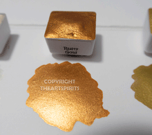 Load image into Gallery viewer, Rusty Gold - Handmade Watercolor Paints (metallic)