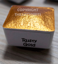 Load image into Gallery viewer, Rusty Gold - Handmade Watercolor Paints (metallic)