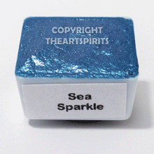 Load image into Gallery viewer, Sea Sparkle - Handmade Watercolor Paints (sparkly metallic)