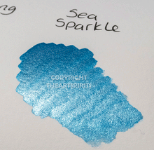 Load image into Gallery viewer, Sea Sparkle - Handmade Watercolor Paints (sparkly metallic)