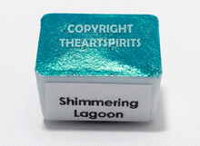 Load image into Gallery viewer, Shimmering Lagoon - Handmade Watercolor Paints (metallic)