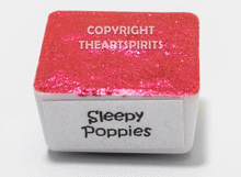Load image into Gallery viewer, Sleepy Poppies - Handmade Watercolor Paints (sparkly metallic)