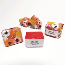 Load image into Gallery viewer, Sleepy Poppies - Handmade Watercolor Paints (sparkly metallic)