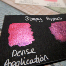 Load image into Gallery viewer, Sleepy Poppies - Handmade Watercolor Paints (sparkly metallic)