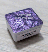 Load image into Gallery viewer, Spooky Lavender- Handmade Watercolor Paints (glitter)