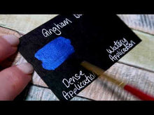Load and play video in Gallery viewer, Gingham Blue - Handmade Watercolor Paints (sparkly metallic)
