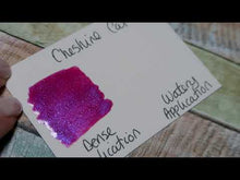 Load and play video in Gallery viewer, Cheshire Cat - Handmade Watercolor Paints (sparkly metallic)