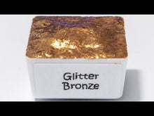 Load and play video in Gallery viewer, Glitter Bronze - Handmade Watercolor Paints (glitter)