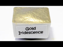 Load and play video in Gallery viewer, Gold Iridescence FULL PAN - Handmade Watercolor Paints (metallic)