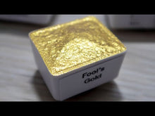 Load and play video in Gallery viewer, Fool's Gold - Metallic Handmade Watercolor Paints