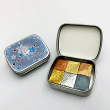 Load image into Gallery viewer, Metals Metallic Watercolor Set - Handmade Watercolor Paints
