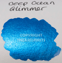 Load image into Gallery viewer, Deep Ocean Glimmer - Handmade Watercolor Paints (metallic)
