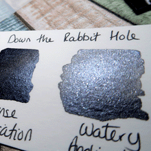 Load image into Gallery viewer, Down the Rabbit Hole - Handmade Watercolor Paints (sparkly metallic)
