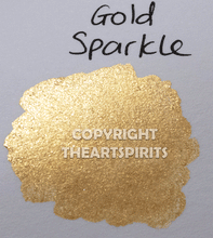 Load image into Gallery viewer, Gold Sparkle - Handmade Watercolor Paints (fine glitter)
