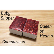 Load image into Gallery viewer, Queen of Hearts FULL PAN - Handmade Watercolor Paints (glitter)
